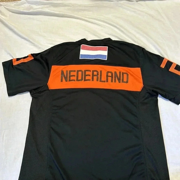 Nike Dri Fit KNVB Nederland Football Training Shirt Jersey Men's Size L - Picture 4 of 5
